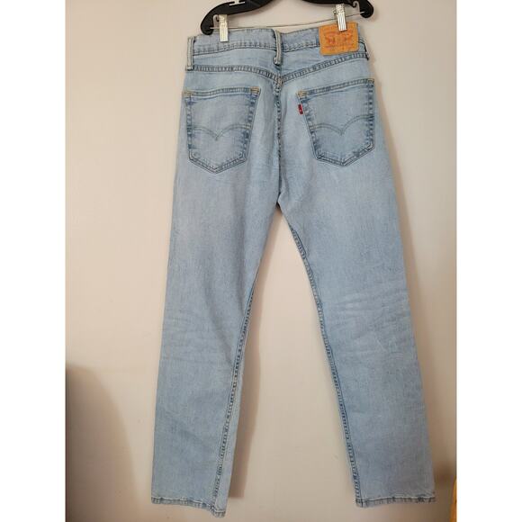 Levi's 514 Men Jeans 32x34 Blue Denim 5 Pocket Straight - Picture 5 of 9